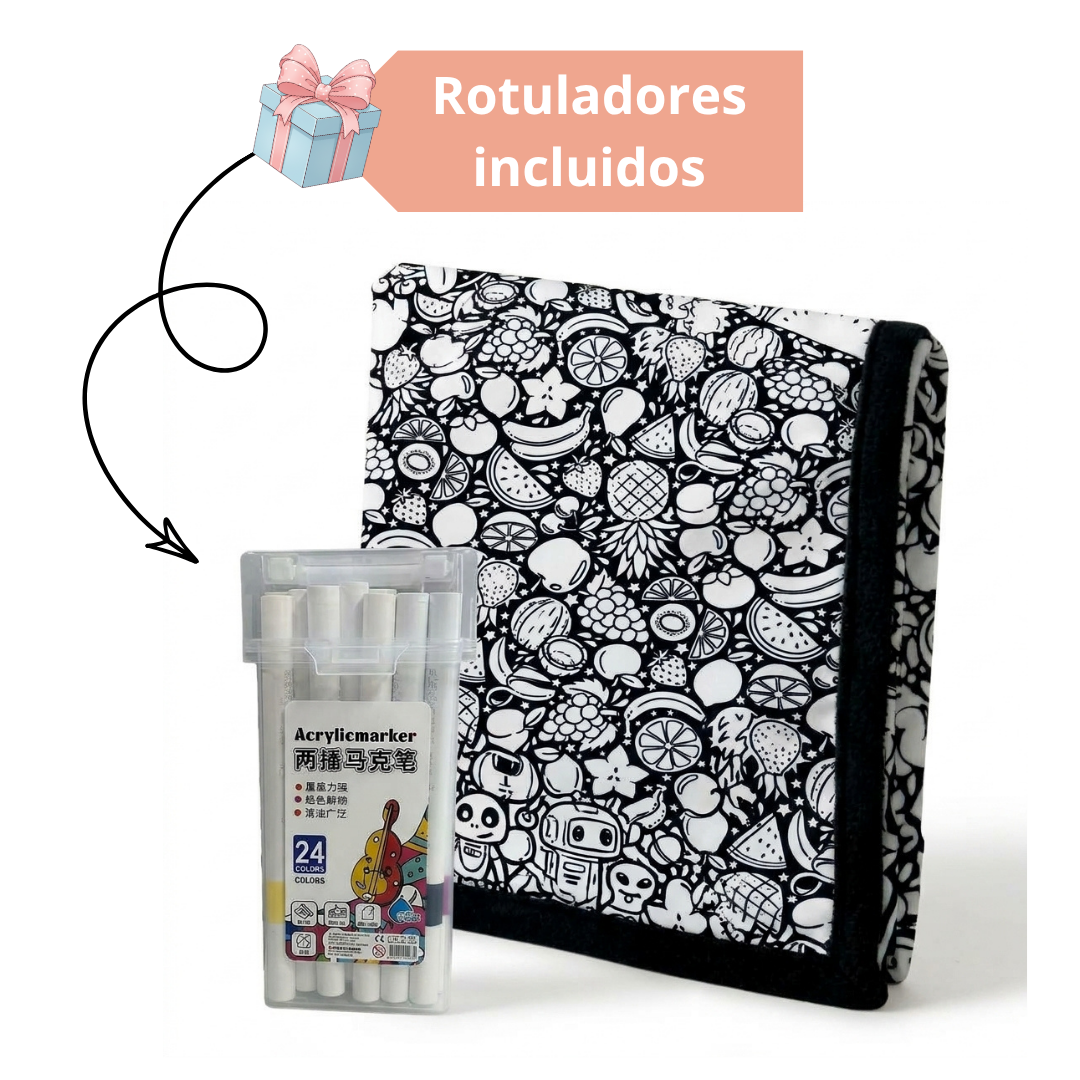 Manta familiar para colorear juntos